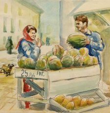 "Sell watermelon","Продам арбуз"